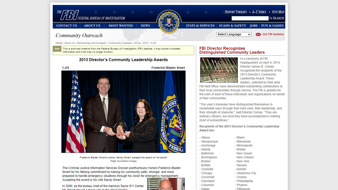 FBI — CJIS